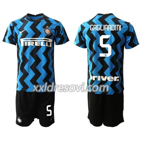 Inter Milan Roberto Gagliardini 5 Domaći Dječji Komplet Dresovi za Nogomet 2020-2021 (+ kratke hlače)